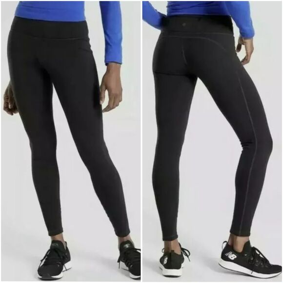 Athleta Pants - Athleta Altitude Tight Size Small Polartec Power Stretch Fleece Lined Black